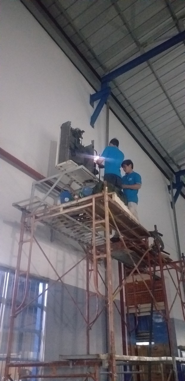 Lắp đặt hệ thống máy nén lạnh Công Ty Khánh An - Quận 7